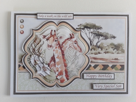 TAKE A WALK ON THE WILD SIDE A5 SAFARI ANIMALS BUMPER KIT by Leanna Hudson