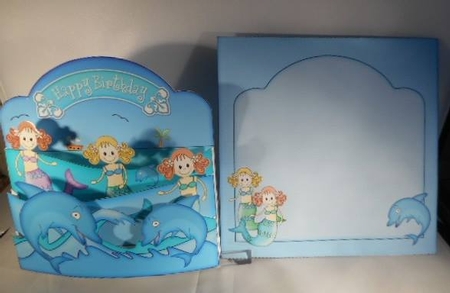 3D Mermaids N Dolphins Pop Out Card Kit by Leanna Hudson