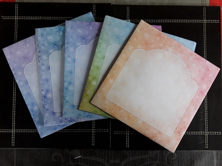 Rainbow Snowflakes 7 x 7 Inch Envelope Kit by Leanna Hudson