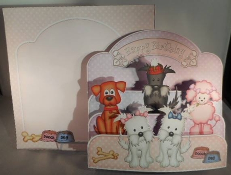 3D Dogs Pop Out Card Kit by Leanna Hudson