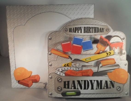 3D DIY Handyman Tools Pop Out Card Kit by Leanna Hudson