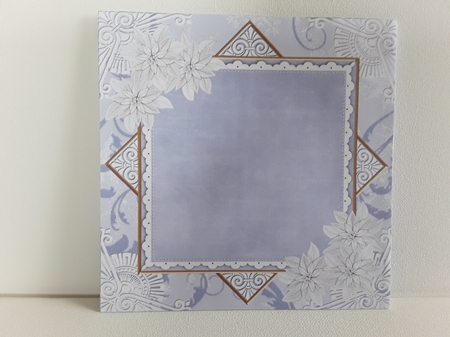 Robin Blue Poinsettia 6inch Diamond Envelope Mini Kit by Leanna Hudson