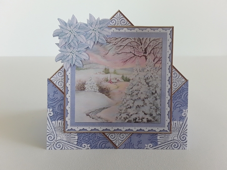 Snowscene2 Blue Diamond Mini Card Kit by Leanna Hudson