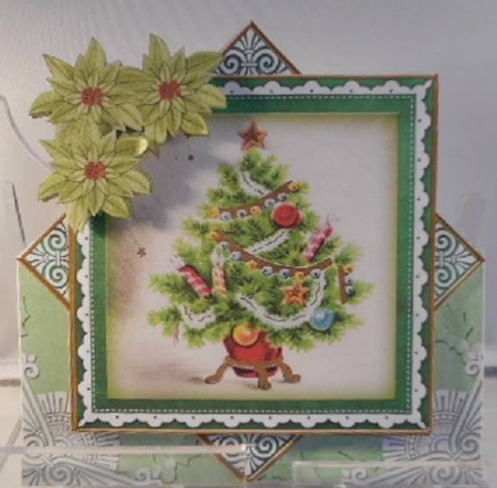 Elegant Tree Green Diamond Card Mini Kit by Leanna Hudson