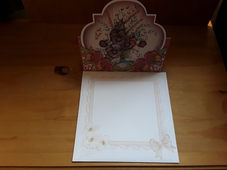 Pansy Bouquet Fancy Over 3D Mini Card Kit by Leanna Hudson