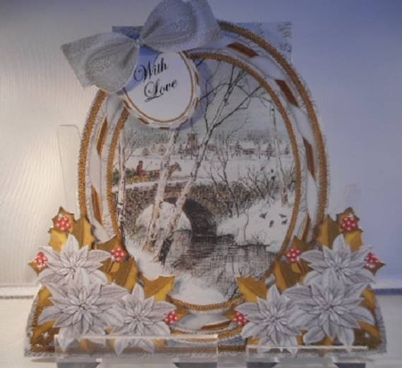 Snow Bridge Special Large Oval Card Mini Kit by Leanna Hudson