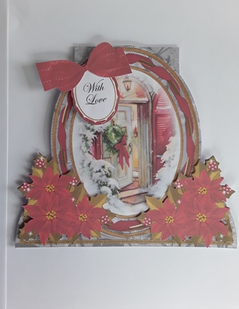Christmas Door Special Large Oval Card Mini Kit by Leanna Hudson