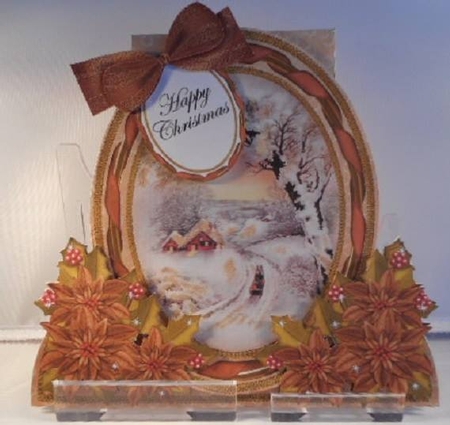 Winter Sunset Special Large Oval Card Mini Kit by Leanna Hudson