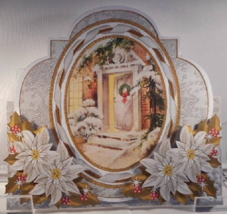 Snow Door Shaped Over 3D Mini Card Kit by Leanna Hudson