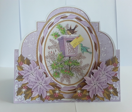 Lilac Postbox Fancy Shaped Over 3D Mini Card Kit by Leanna Hudson
