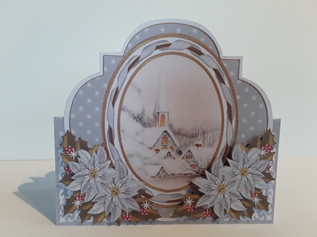 Ice Church Fancy Shaped Over 3D Mini Card Kit by Leanna Hudson