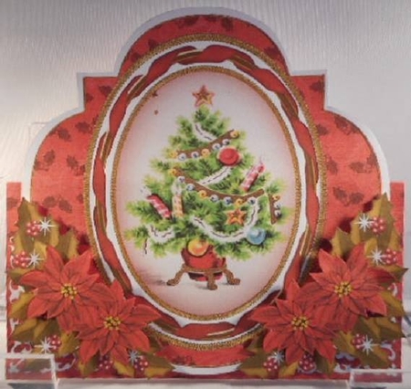 Christmas Tree Shaped Over 3D Mini Card Kit by Leanna Hudson