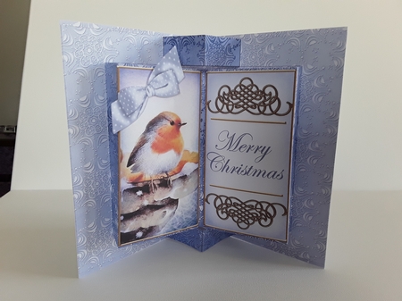 Blue Robin Double Fold 3D Card Mini Kit by Leanna Hudson