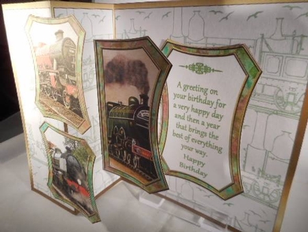 Fold Back Pop-up - Steam Trains by Leanna Hudson
