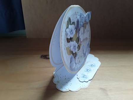 Blue Magnolia Just for You Pretty Circle Easel Card Mini Kit by Leanna Hudson
