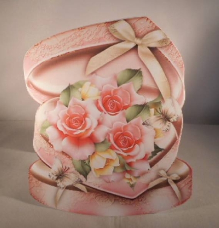 Soft Rose Gift Box with Roses by Leanna Hudson