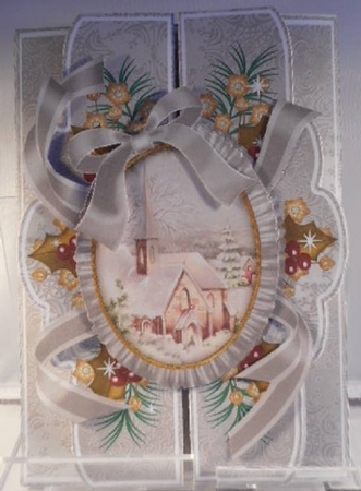 Winter Sunset A5 Tri-fold Fancy Card Mini Kit by Leanna Hudson