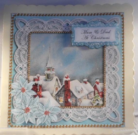 Rooftops Mum & Dad 8in Sentiment Step by Step by Leanna Hudson