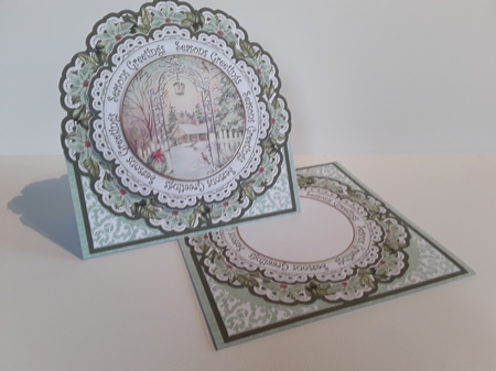 Garden Seasonsgreetings 3D Picture Doily Card & Envelope Kit by Leanna Hudson