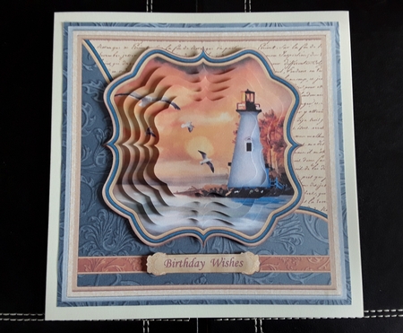 Lighthouse at Sunset 7.5 Pyramage Mini Kit Various Occasions by Leanna Hudson