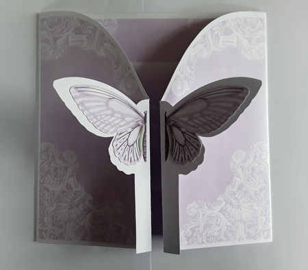 Lilac Butterfly Special Day2 3D Gatefold Butterfly Mkit by Leanna Hudson