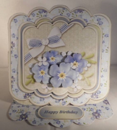 Forget-me-not - Stacked Layer Easel Card Mini Kit by Leanna Hudson