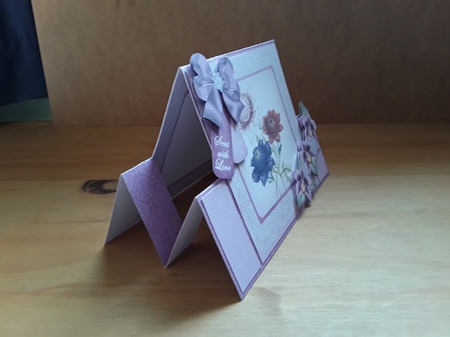 Floral Trio Sent with Love Folded Stand-up Card Mini Kit by Leanna Hudson