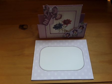 Floral Trio Sent with Love Folded Stand-up Card Mini Kit by Leanna Hudson