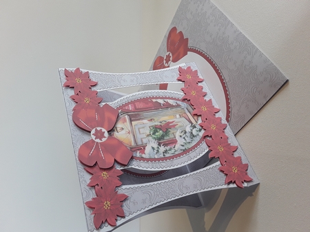 Front Door Stand Up Cut Out 3D Christmas Card Kit by Leanna Hudson