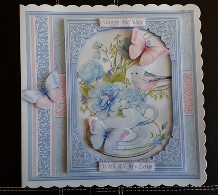 FLORAL TEACUPS ALL OCCASIONS FLORAL Quick Cards Bumper Kit Set 3 by Leanna Hudson