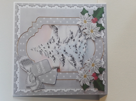 Snow Tree Happy Christmas Fancy 8in Step by Step by Leanna Hudson