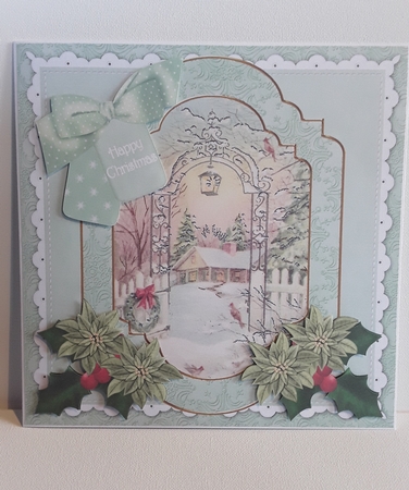Winter Garden Happy Christmas Fancy 8in Step by Step by Leanna Hudson