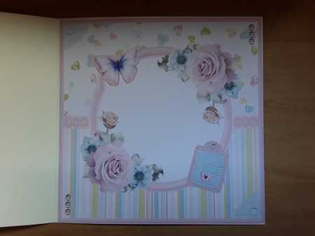 Butterfly garden scene card mini kit & decoupage by Leanna Hudson