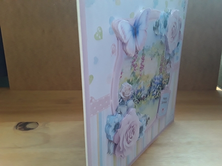 Butterfly garden scene card mini kit & decoupage by Leanna Hudson