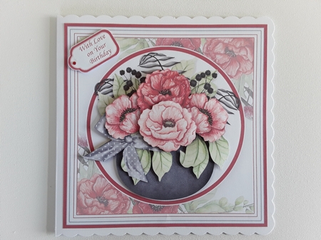 POPPY POT 7.5 Decoupage & Insert Kit for Various Occasions by Leanna Hudson