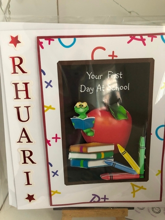First Day at School - Decoupage by leeann sivewright
