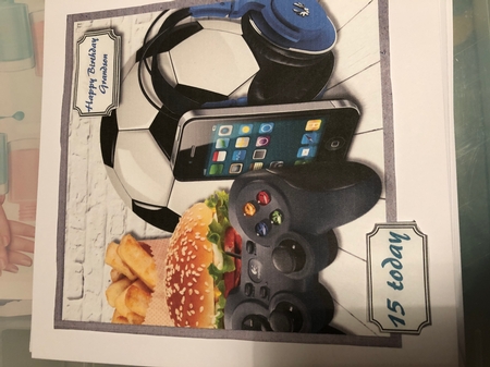 Teenage boy themed card by leeann sivewright
