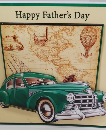 Green Car Fathers Day Mini Kit by Lesley Duffy
