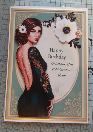 A5 Lady in Green Dress by Lesley Duffy