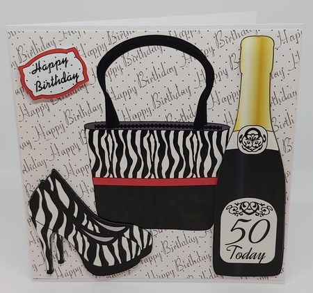 Bag, Shoes and Bubbly 50 Today Mini Kit by Lesley Duffy