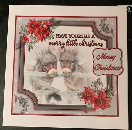 Merry Little Donkey 6X6 Topper Sheet #4  by Lesley Earing