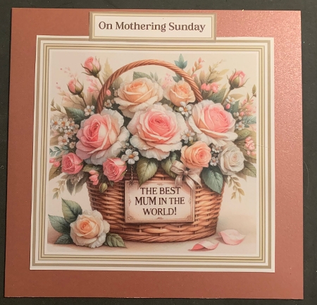 6x6 Delicate Florals 1 Toppers and Sentiments sheet by Lesley Earing