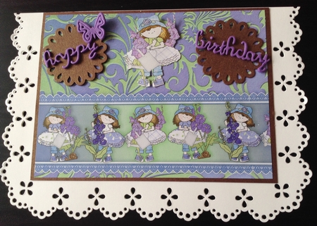 I Love Purple Backing Paper Purple Matches I Love Purple Env by Lesley Earing