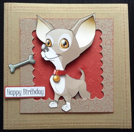 Chihuahua Brown Decoupage Sheet by Lesley Earing