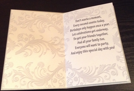 Birthday Verse Insert 1 (Ink Saving) by Lesley Earing