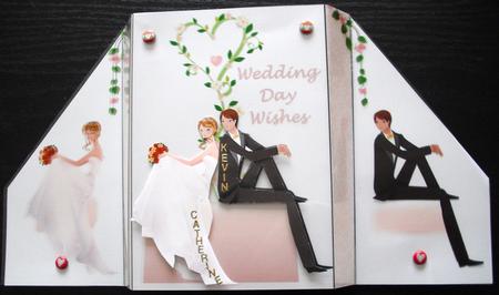 Wedding Day Reverse-fold Card by Lesley Earing