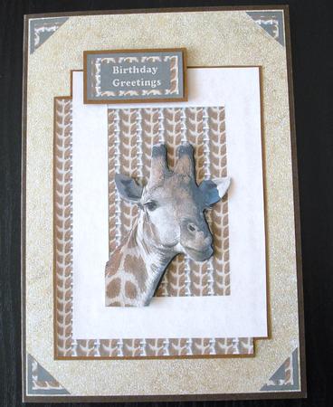 Giraffe Card by Lesley Earing