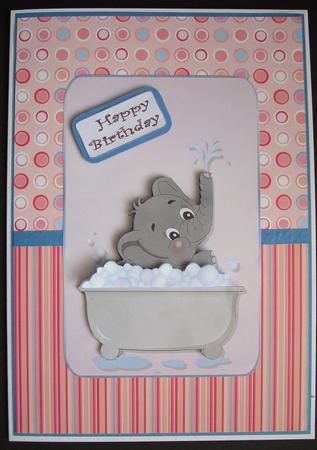 Bubble Girl Quick Card by Lesley Earing