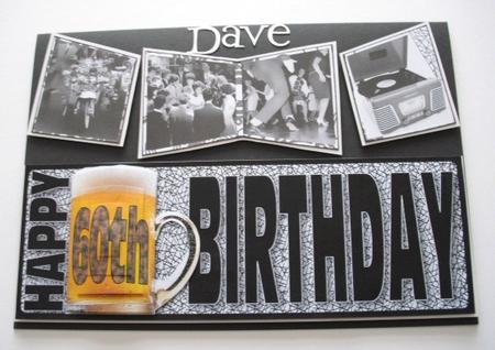 Happy 60th Birthday with Beer Long Dl by Lesley Earing
