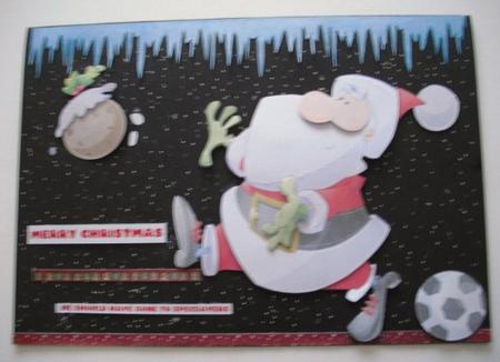 Football Santa Dude Decoupage Sheet. by Lesley Earing